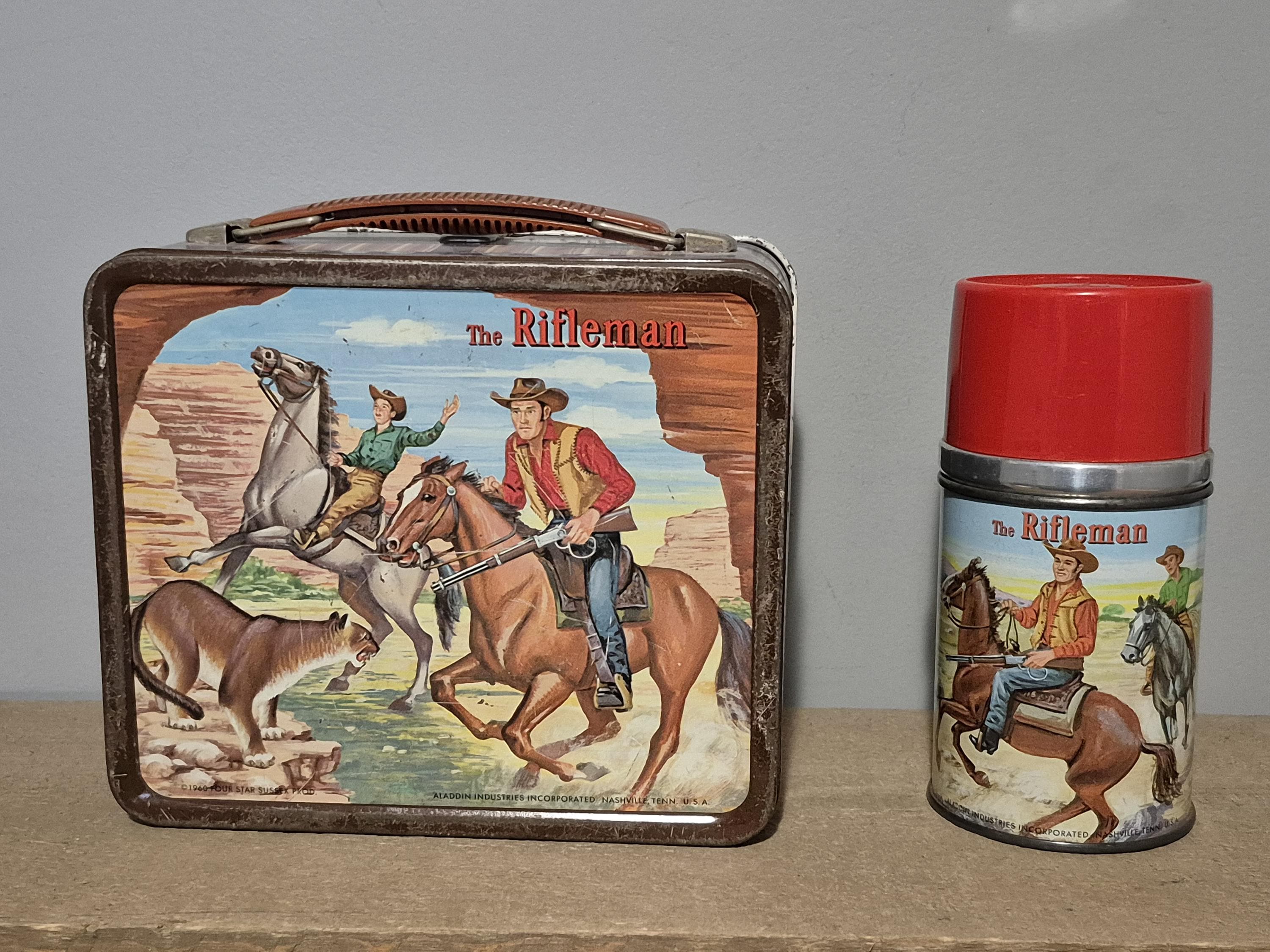 Vintage 1960 the Rifleman Metal Lunchbox WITH Thermos - Etsy