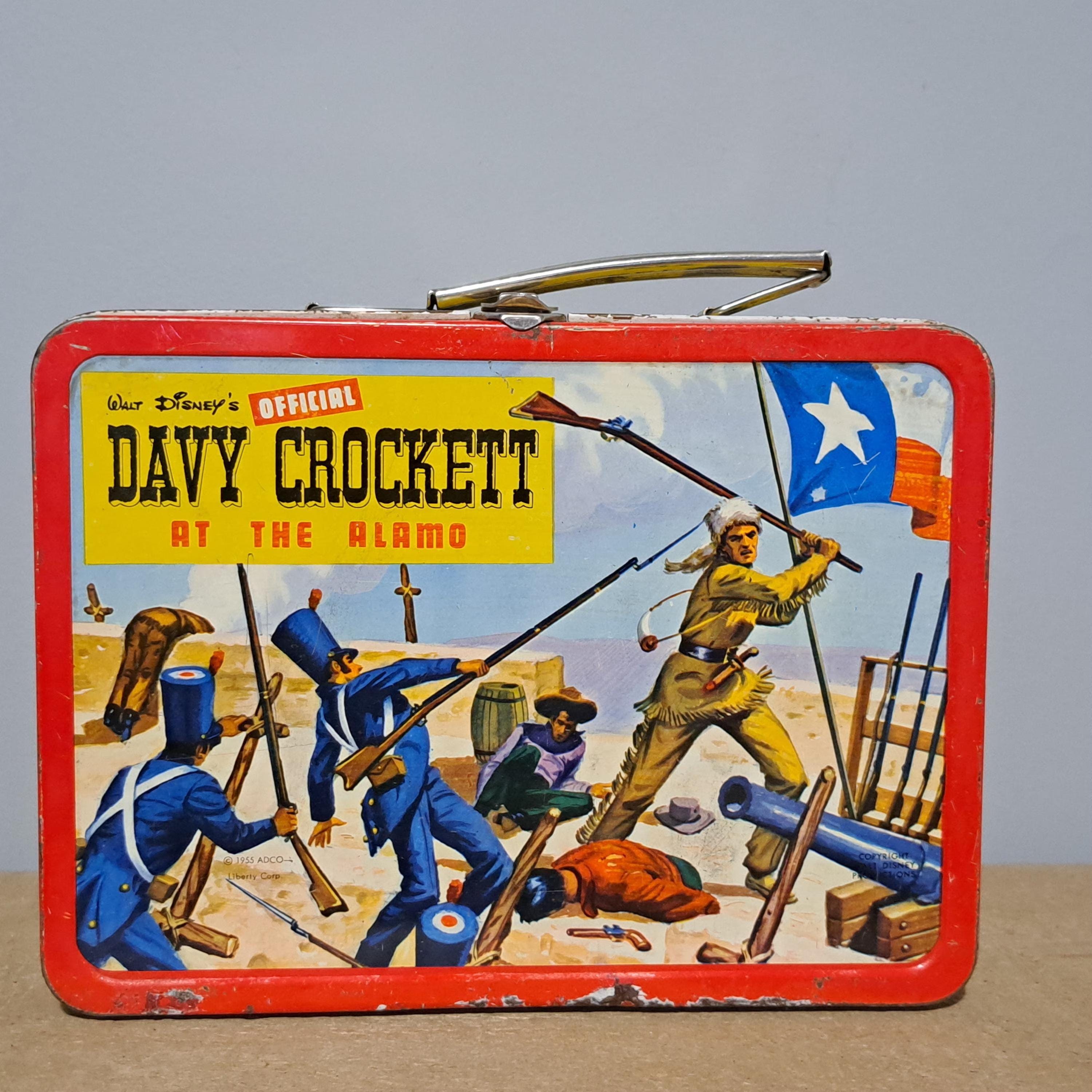 Vintage 1955 Davy Crockett at the Alamo Metal Lunchbox - Etsy