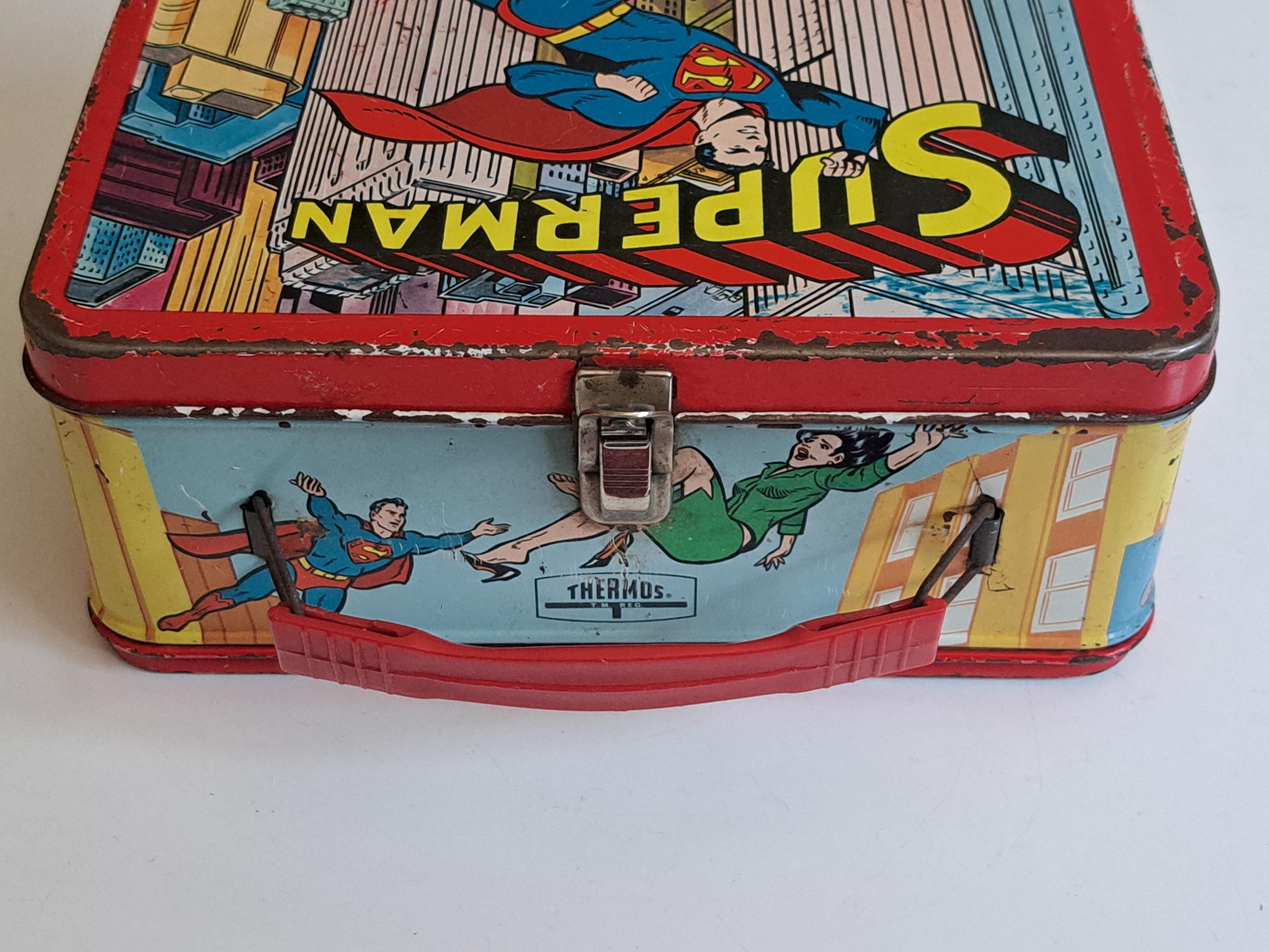 Vintage 1967 Superman Lunchbox and Thermos - Etsy