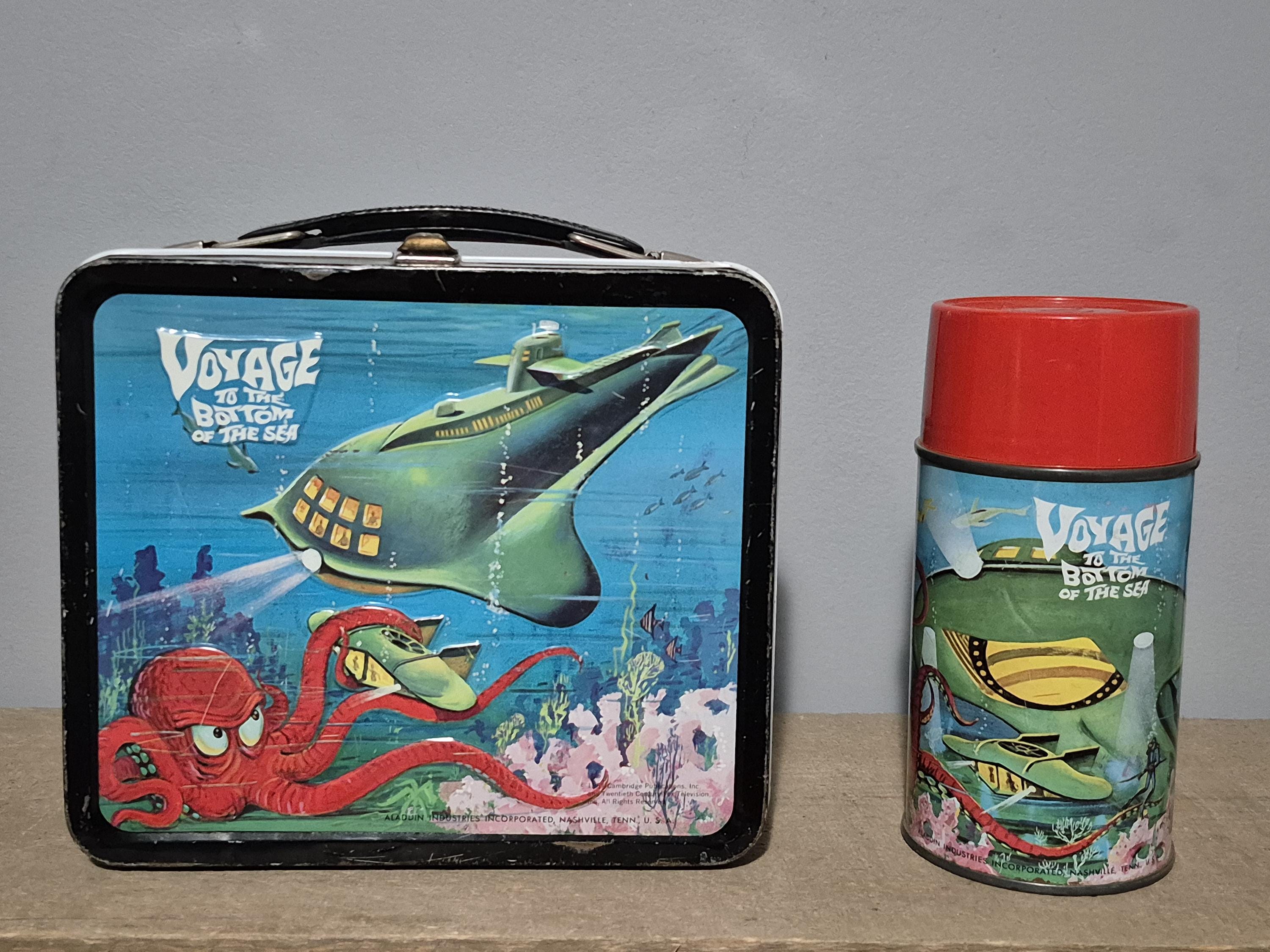 Vintage Voyage to the Bottom of the Sea Lunchbox & Thermos Set