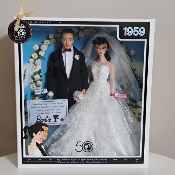 Vintage 1959 My Favorite Couple 1959 Wedding Barbie and Ken Set