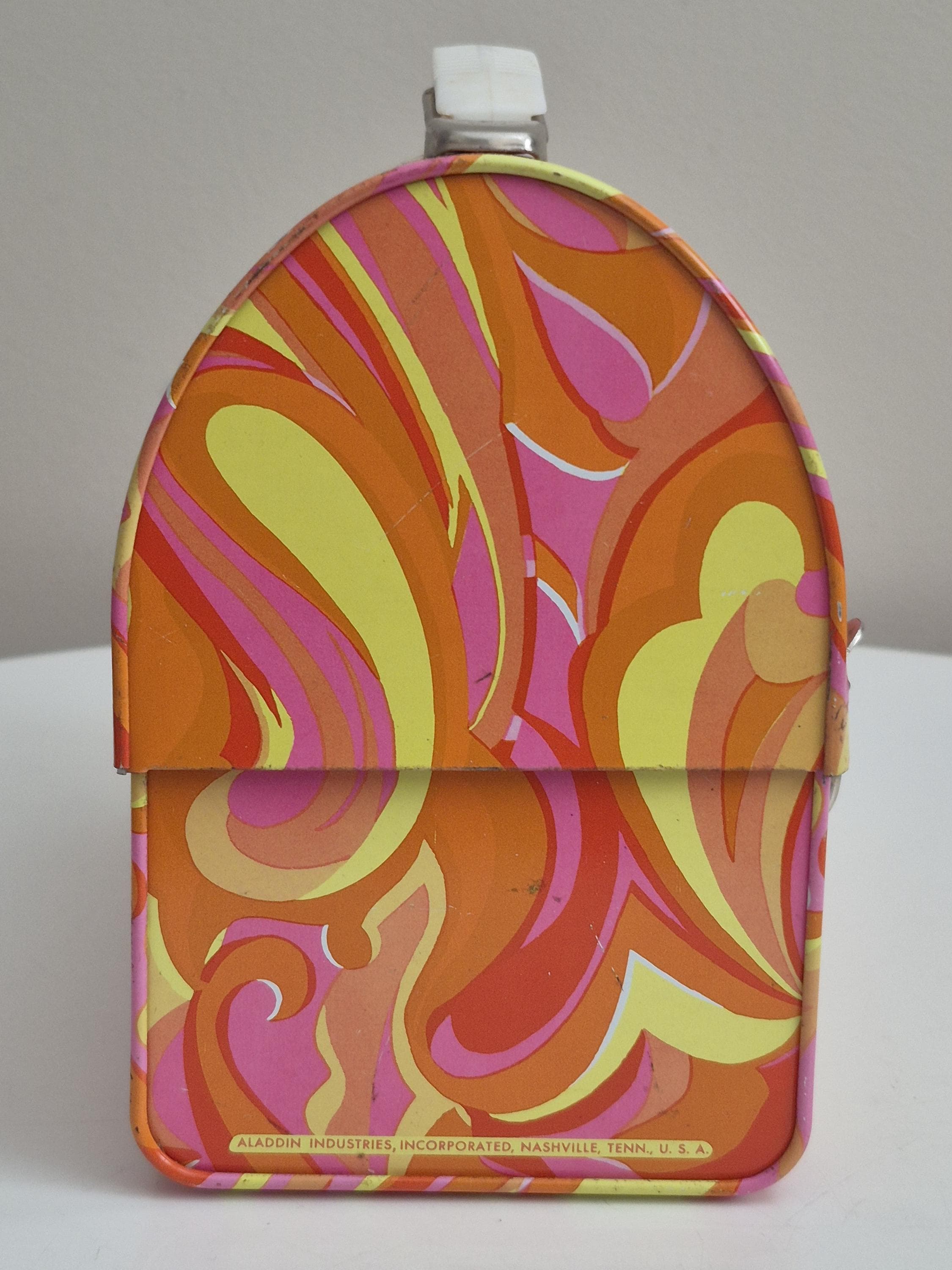 Vintage 1969 Dome Psychedelic Lunchbox and Thermos Set RARE 1969