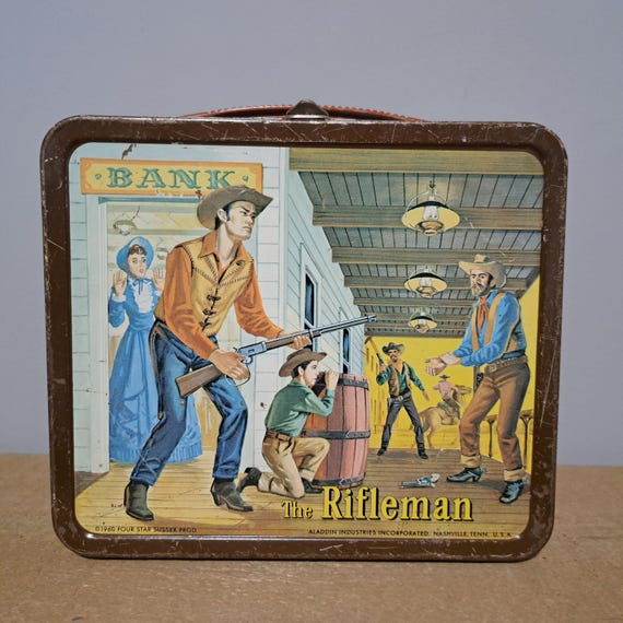 Vintage 1960 the Rifleman Metal Lunchbox (no Thermos) - Etsy