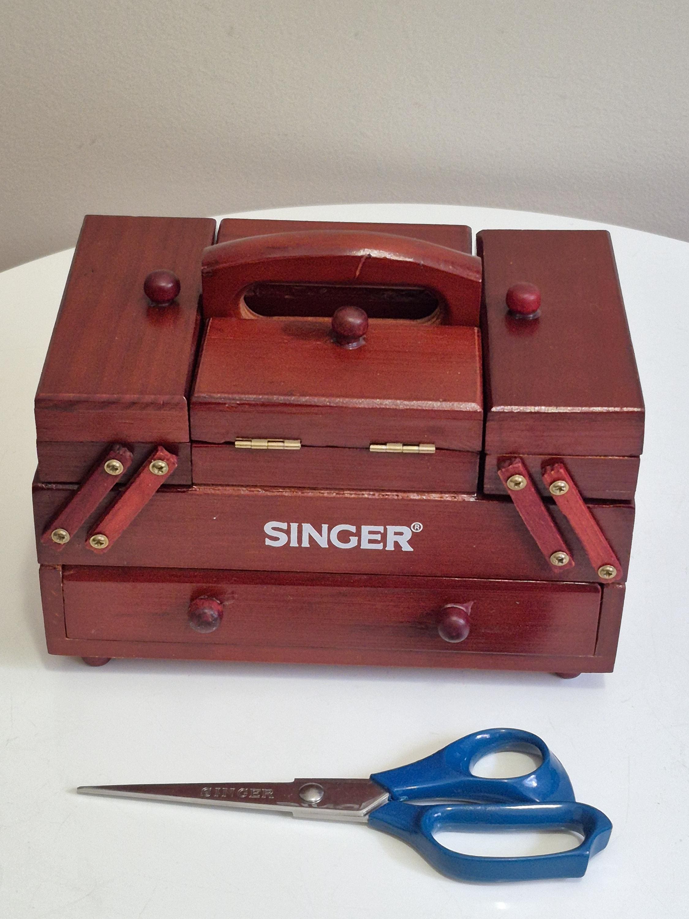 【中古】「未使用品」Singer's Tool Box Vintage Singer Accordion Box Singer Sewing Box Singer Fold Out Box