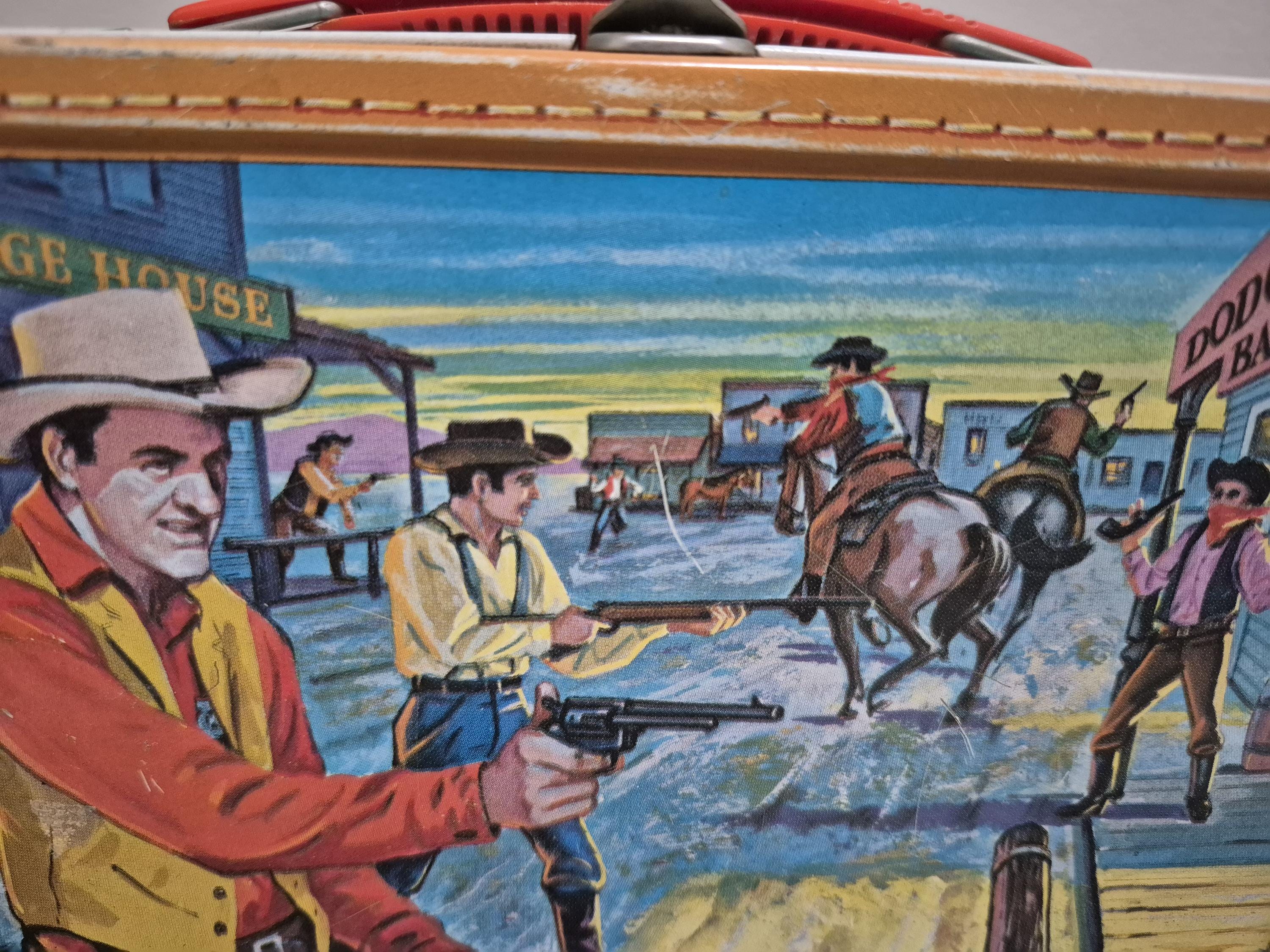 Vintage 1959 Gunsmoke Metal Lunchbox With Thermos - Etsy