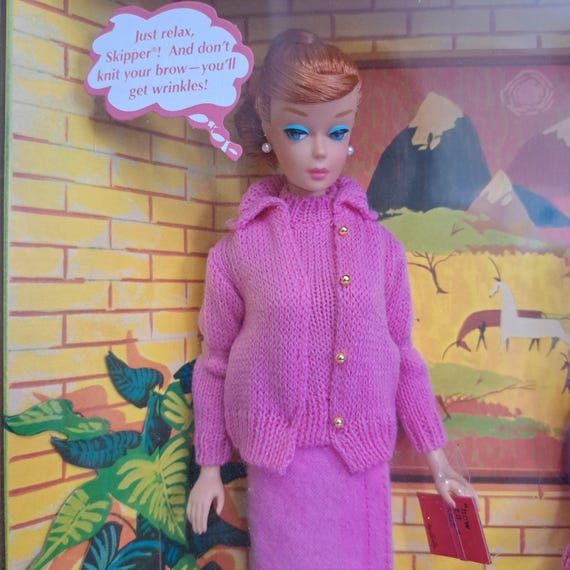 Knitting Pretty Barbie K7967 Reproduction Barbie 1964 - Etsy