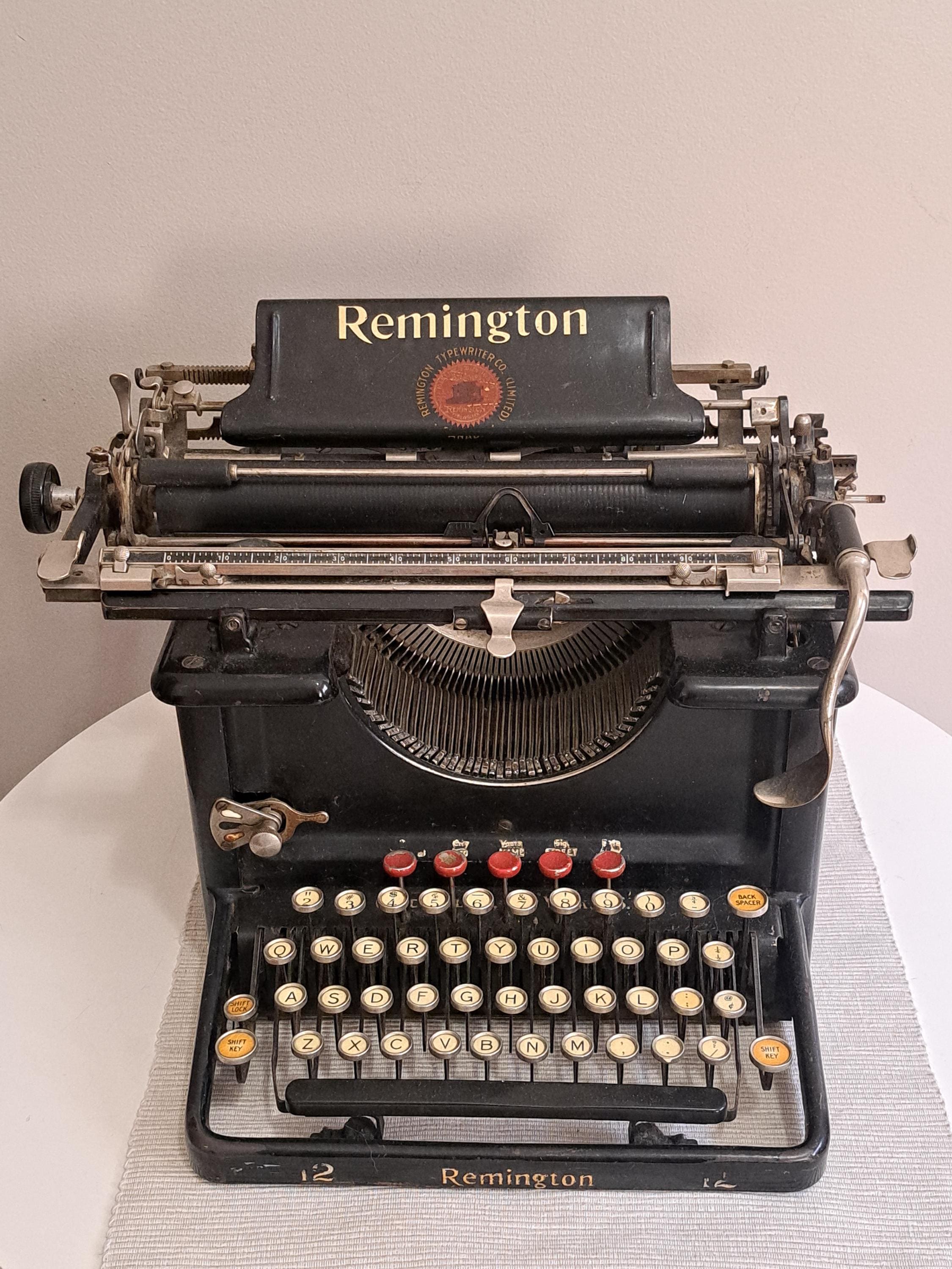 Vintage Remington 12 Typewriter - Etsy