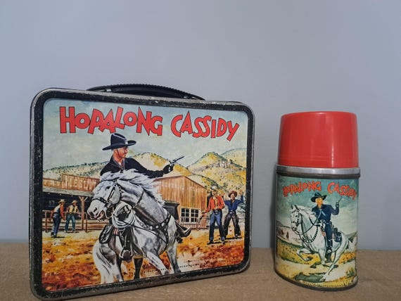 Vintage Hopalong Cassidy Metal Lunchbox and Thermos - Etsy