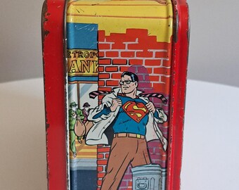 Vintage 1967 Superman Lunchbox and Thermos - Etsy