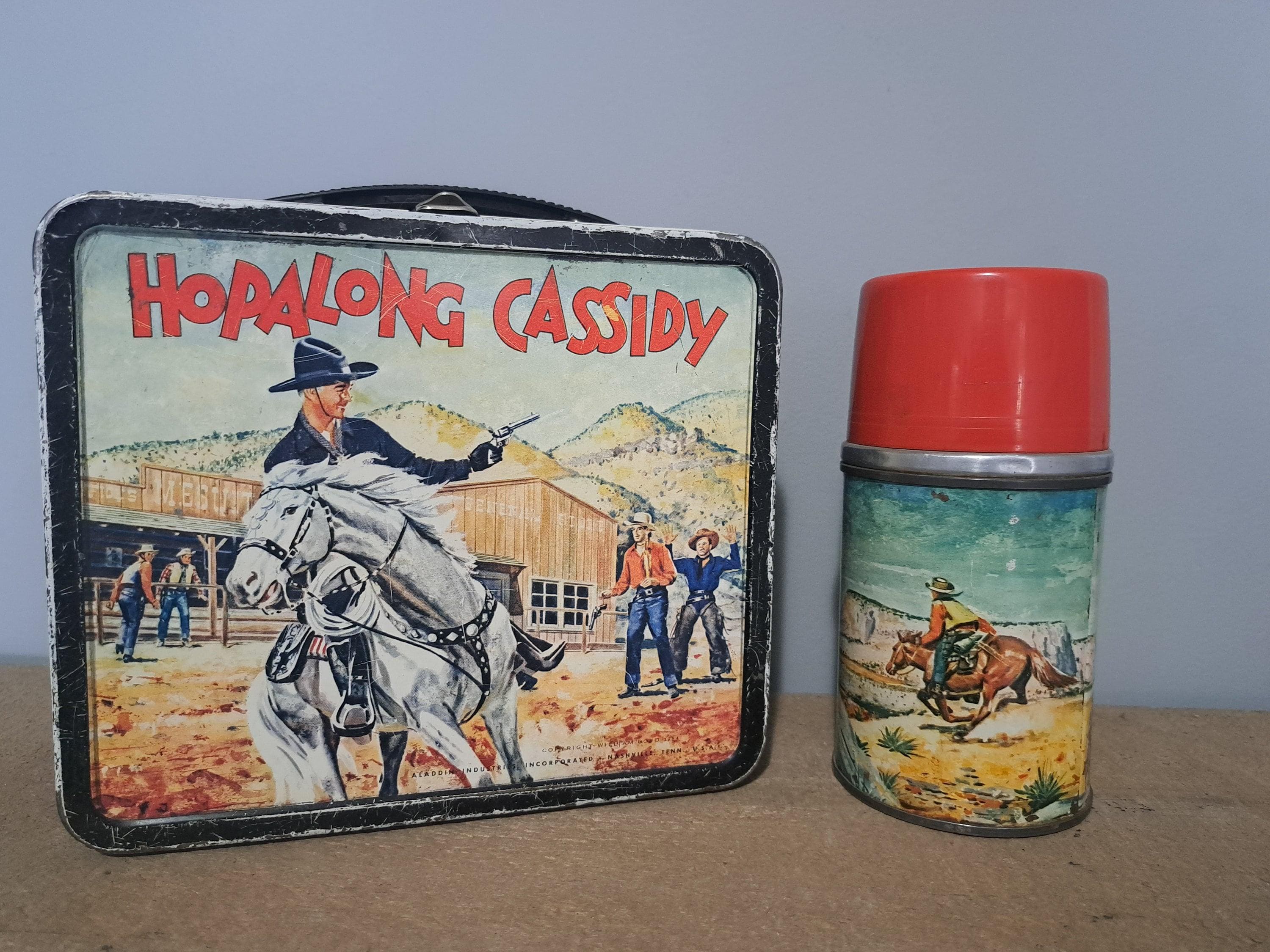 Vintage Hopalong Cassidy Metal Lunchbox and Thermos - Etsy