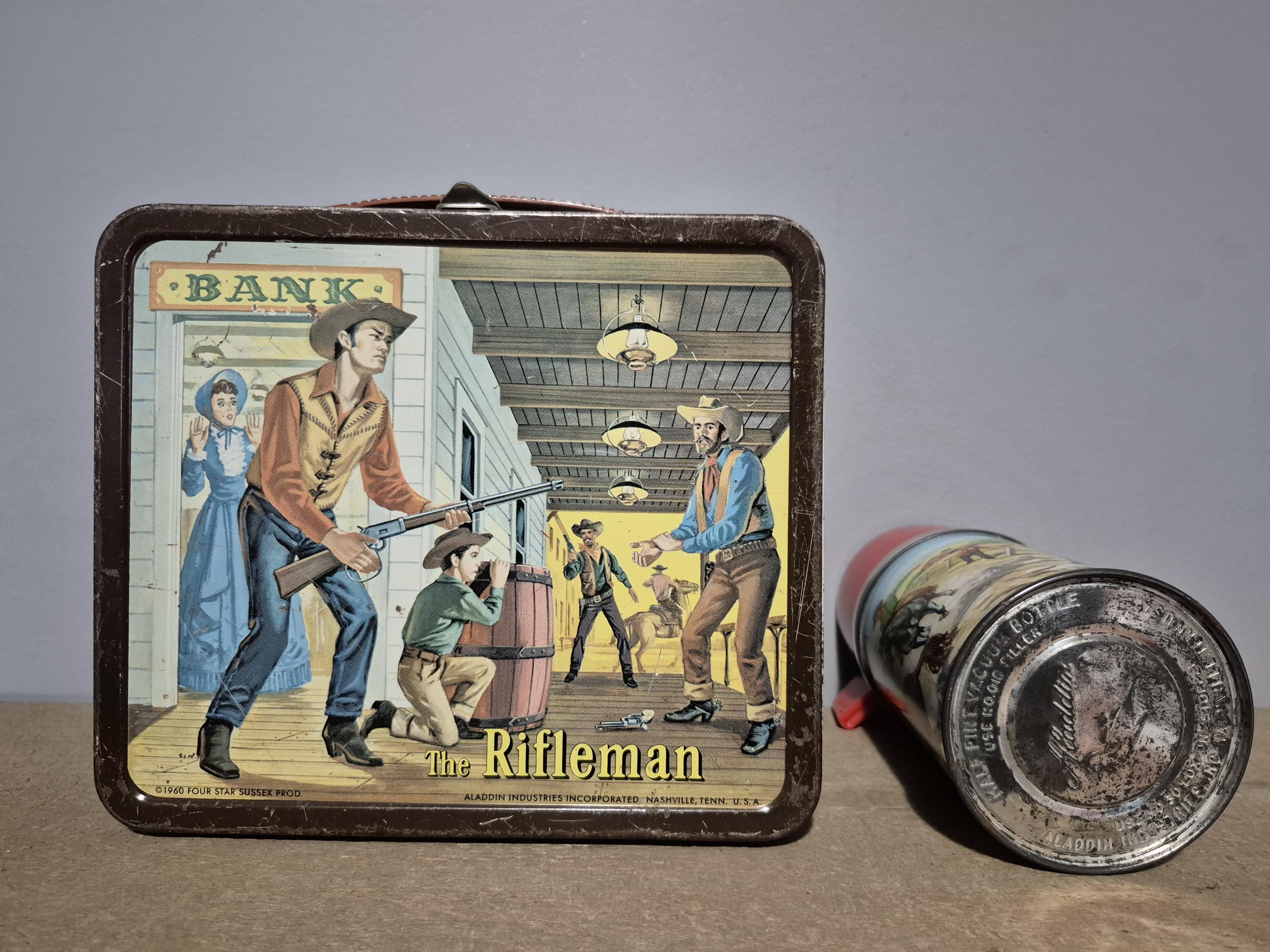 Vintage 1960 the Rifleman Metal Lunchbox WITH Thermos - Etsy
