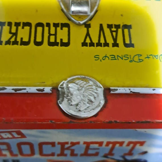 Vintage 1955 Davy Crockett at the Alamo Metal Lunchbox - Etsy