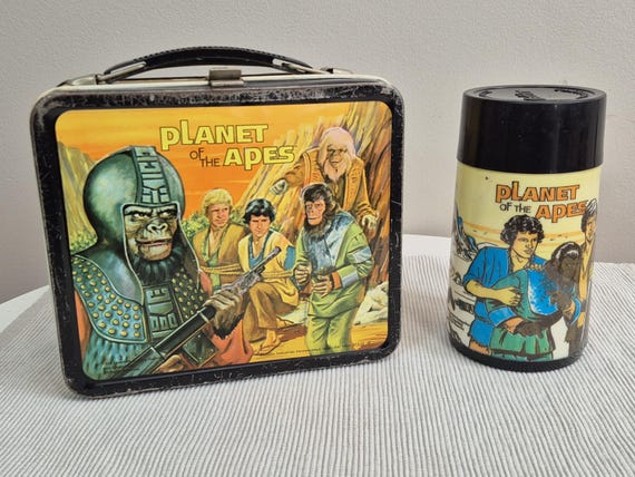 Vintage 1974 Planet of the Apes Lunchbox and Thermos - Etsy