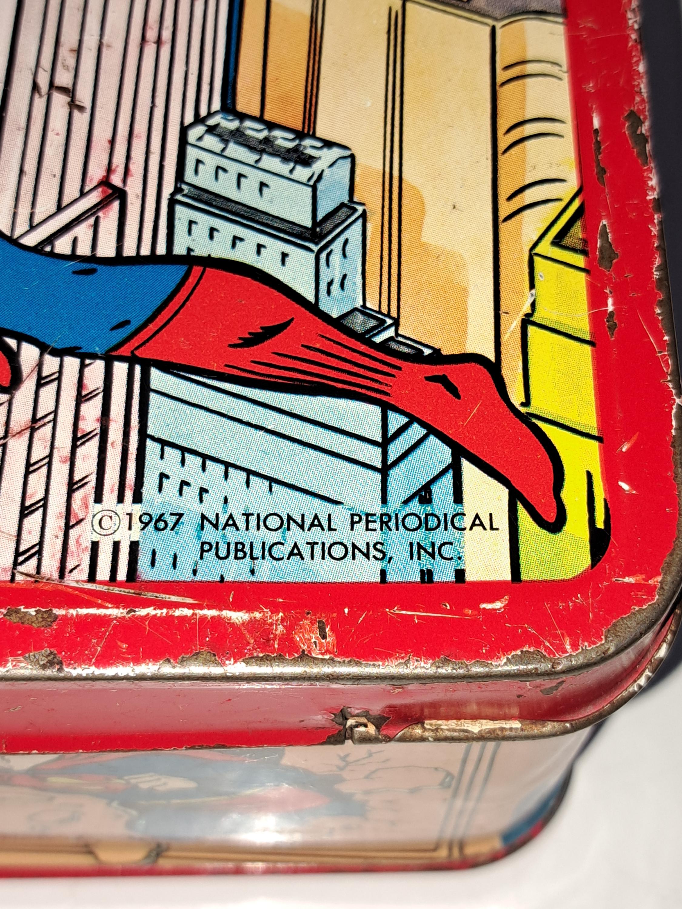 Vintage 1967 Superman Lunchbox and Thermos - Etsy