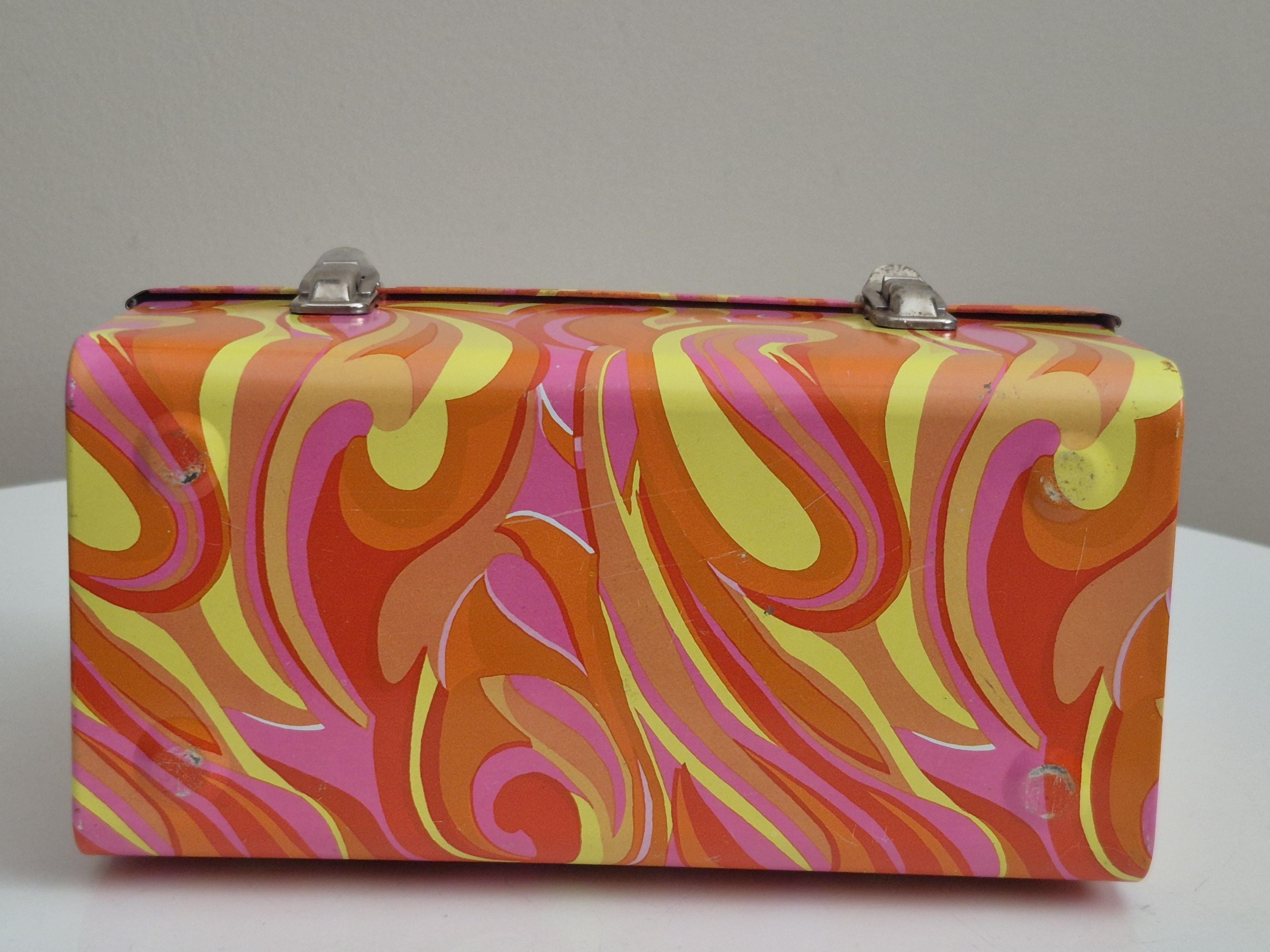 Vintage 1969 Dome Psychedelic Lunchbox and Thermos Set RARE 1969