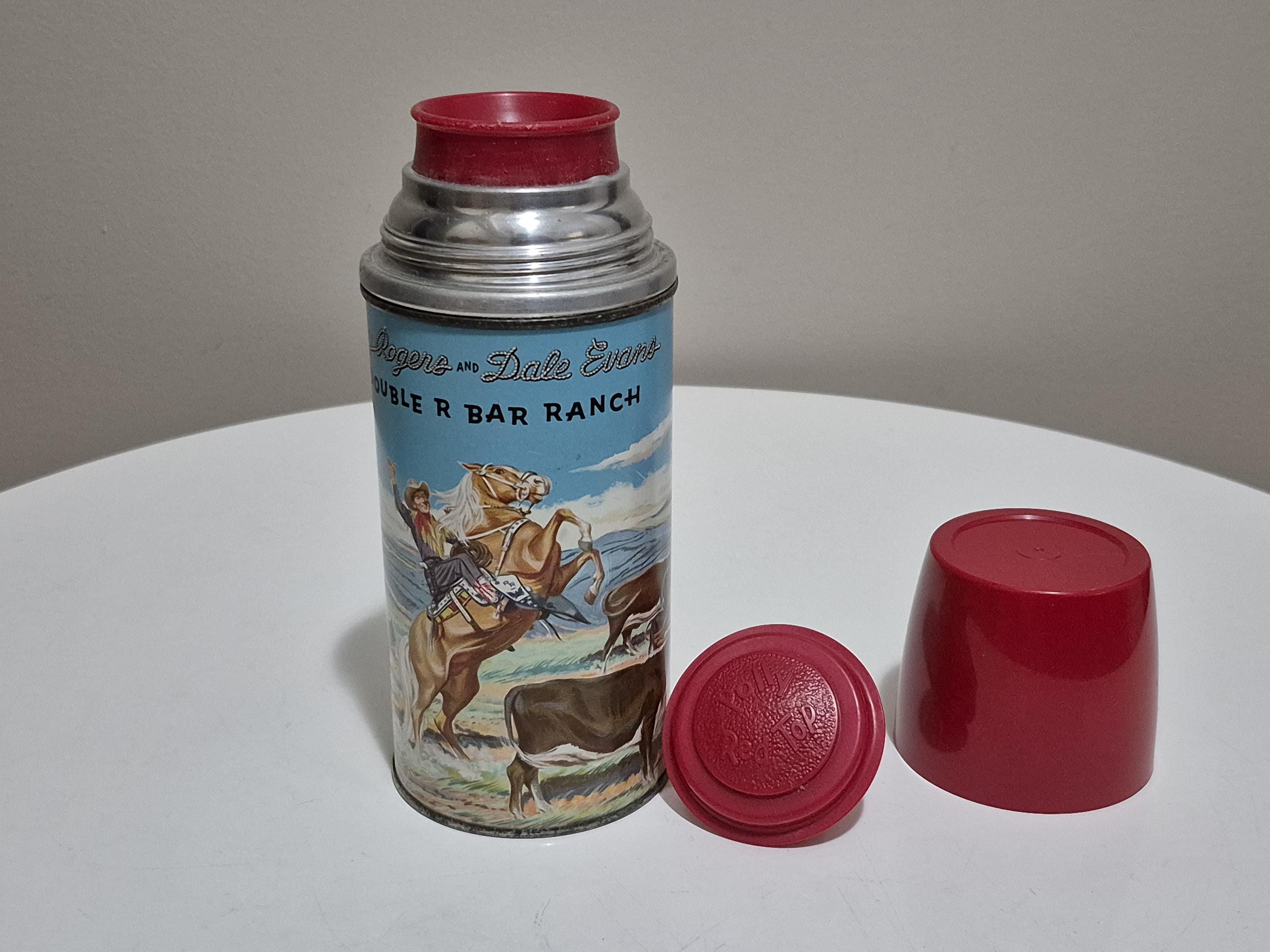 Vintage 1950 Roy Rogers & Dale Evans Chow Wagon Lunchbox With