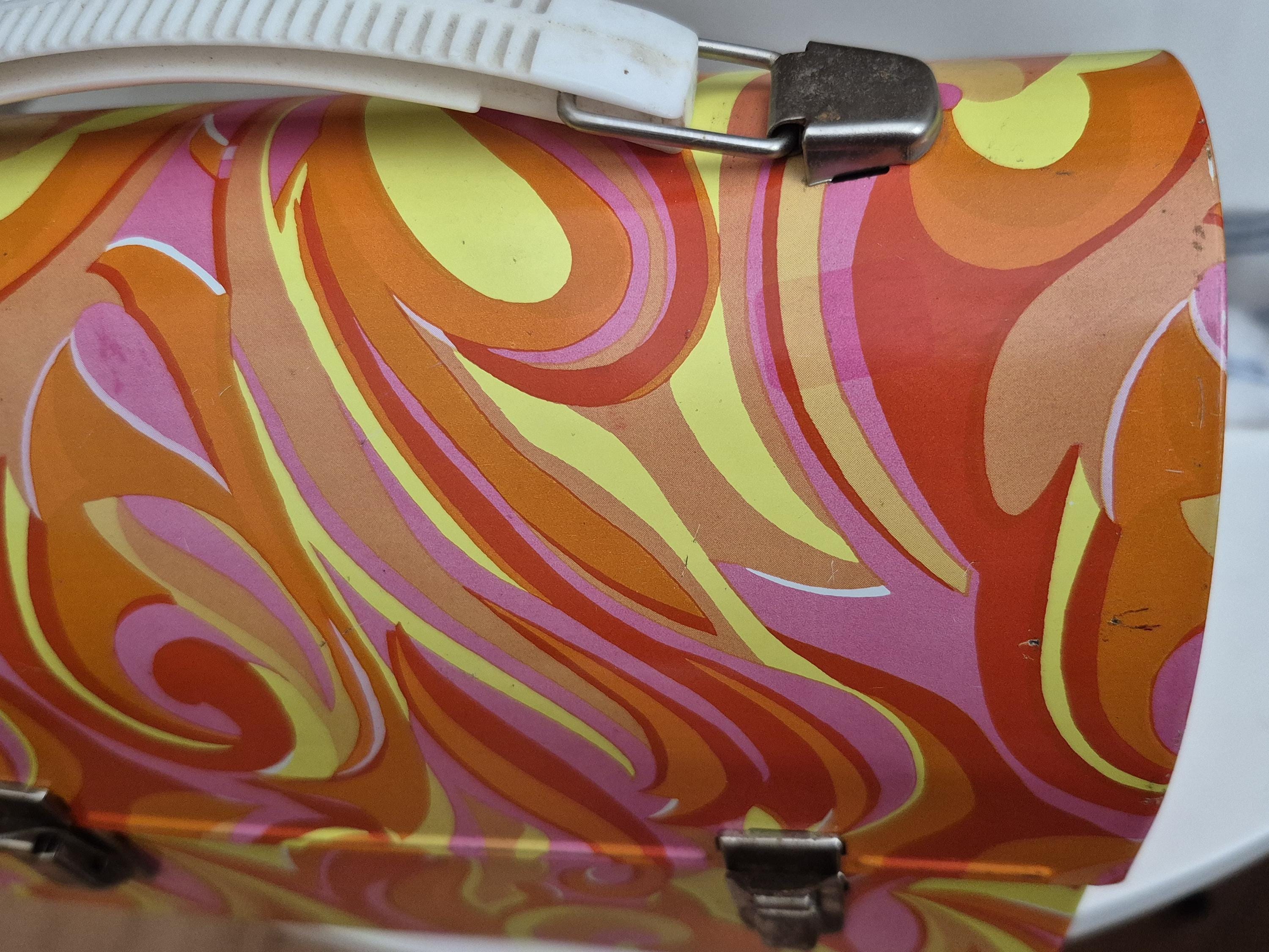 Vintage 1969 Dome Psychedelic Lunchbox and Thermos Set RARE 1969