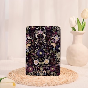 Benutzerdefinierte Retro Floral Neue Schützende Kindle Tasche mit Handschlaufe für Kindle Paperwhite 12 / 11-6.8 &quot;/ 10-6&quot;, Kindle Colorsoft, Kindle 8 10 11Gen