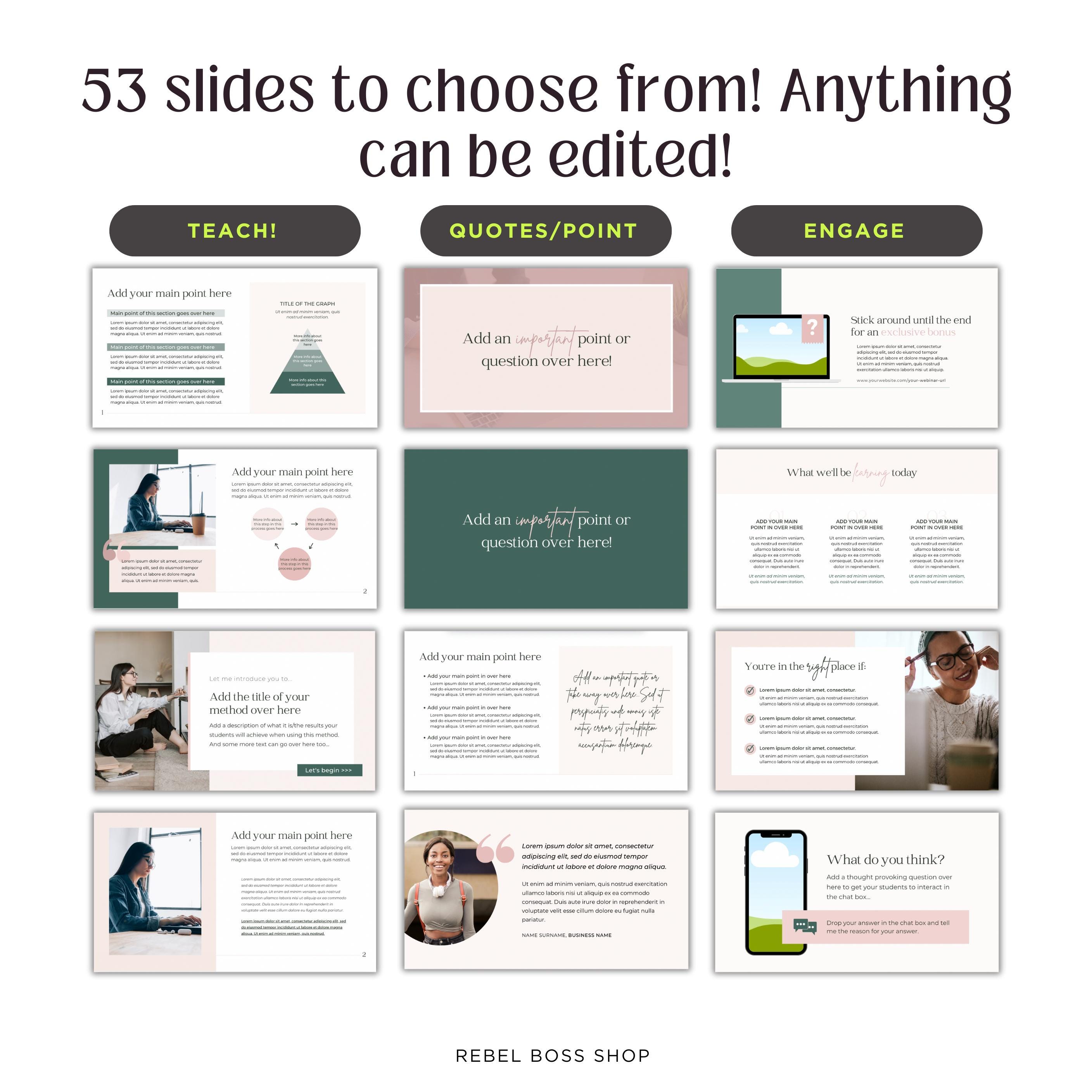 Course End Slide Course Slide Deck Template, Canva Presentation Template, Launch ...