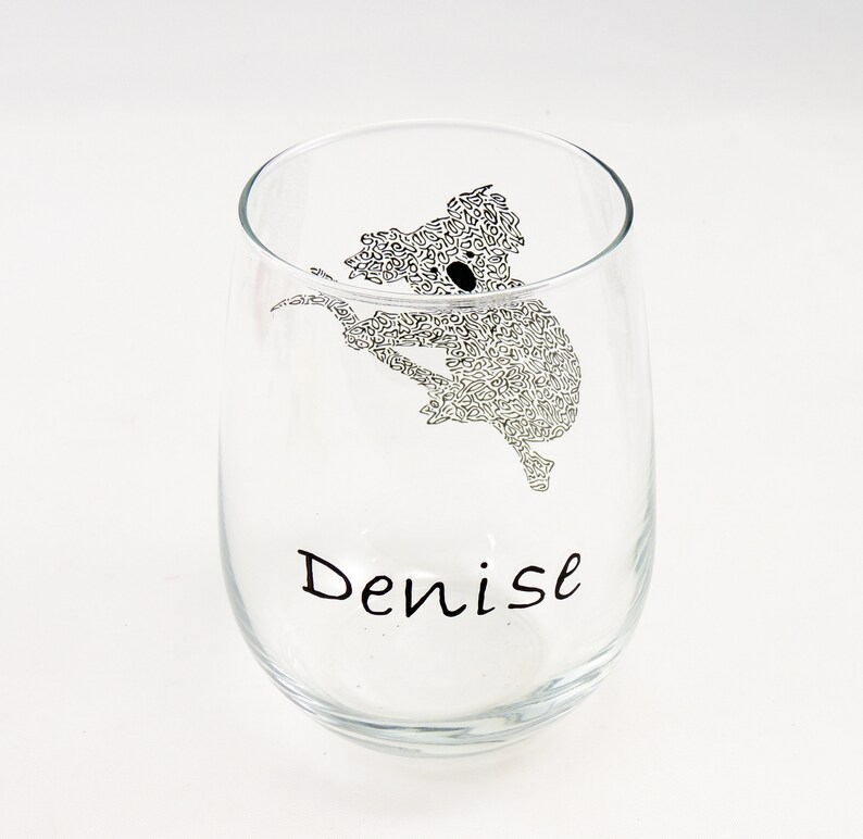 Koala Hand Painted Wine Glass / Cute Koala Bear / Koala Gift / Etsy