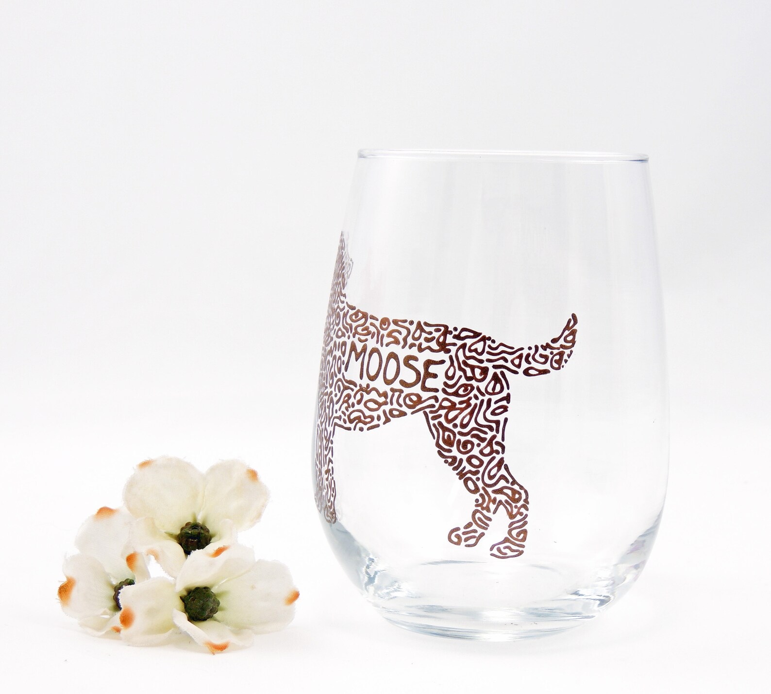 Chocolate Lab Wine Glass / Labrador Retriever Personalized Etsy