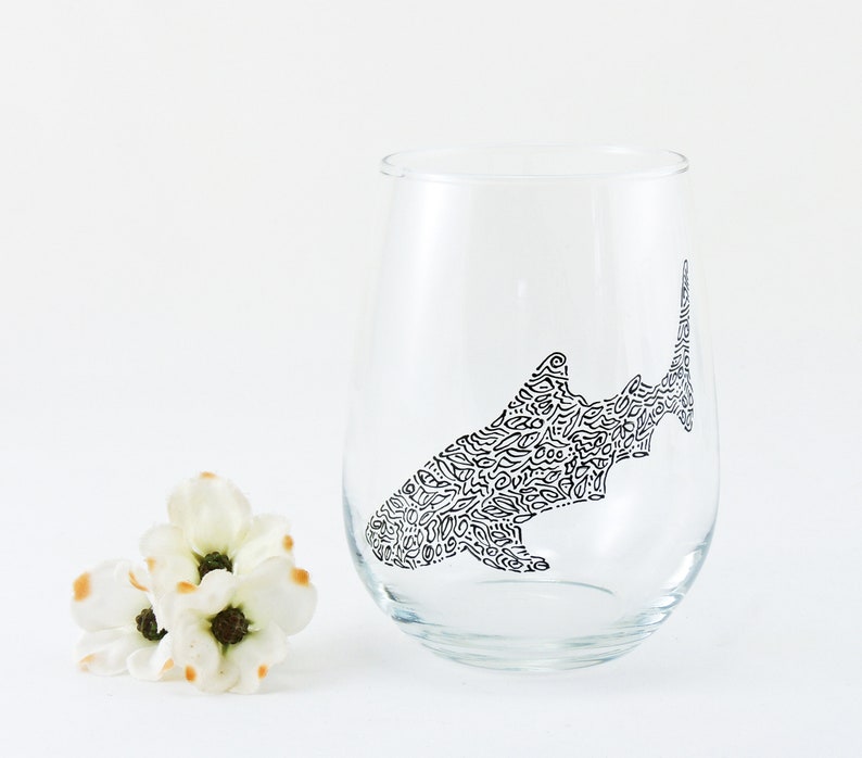 Whale Shark Glass / Shark Lover Gift / Whale Shark Gift / Etsy