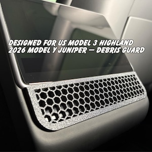 Model Y Juniper/Model 3 Highland Rear AC Vent Cover: Debris Protection