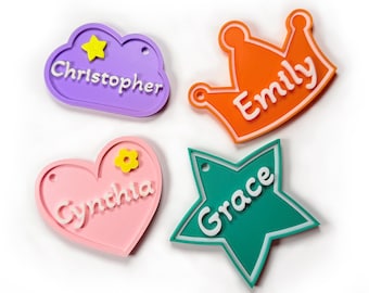 Personalized 3D Printed Name Keychain: Custom Backpack Tag, Eco-Friendly PLA