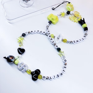 Handmade Taylor Swift 'I can do it with a broken heart' Inspired Beaded Phone Charm Strap