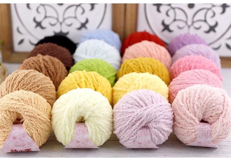 Short Fluff Yarn -  Crochet Thread 50g | High Quality | Great for Beginners| Perfect for DIY Dolls, JellyCat, Blankets & Amigurumi