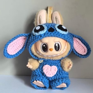 Labubu Clothes Stitch Inspired Outfit |Customizable Labubu OUTFIT ONLY| Perfect Gift