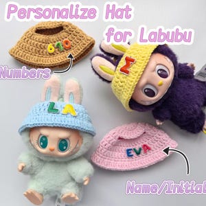 Customized Labubu Hat |Bucket Hat Personalization | Letters or Numbers | Unique Gift Idea| Perfect Gift