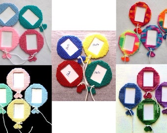 Balloon Magnet Photo Frames - Set of 4