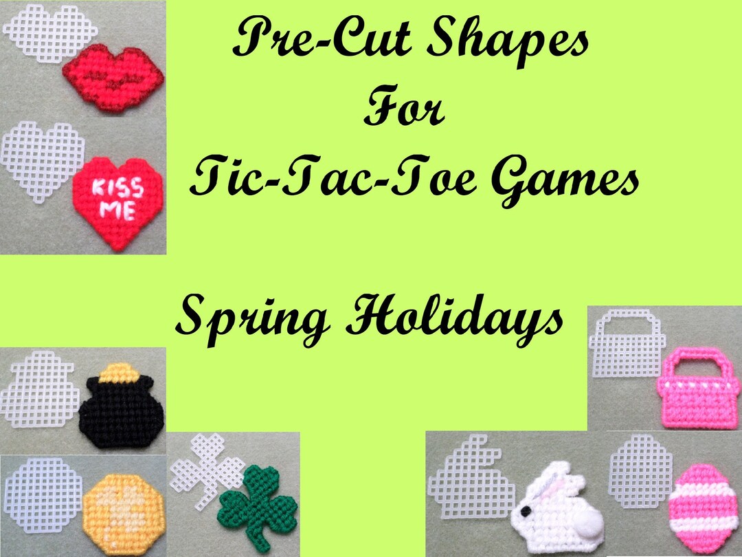 Precut Plastic Canvas Shapes Spring Holidays Etsy