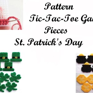 St. Patrick&#39;s Day Game Pieces Stitching Graph Pattern