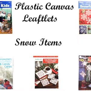 Snow Items Plastic Canvas Leaflets