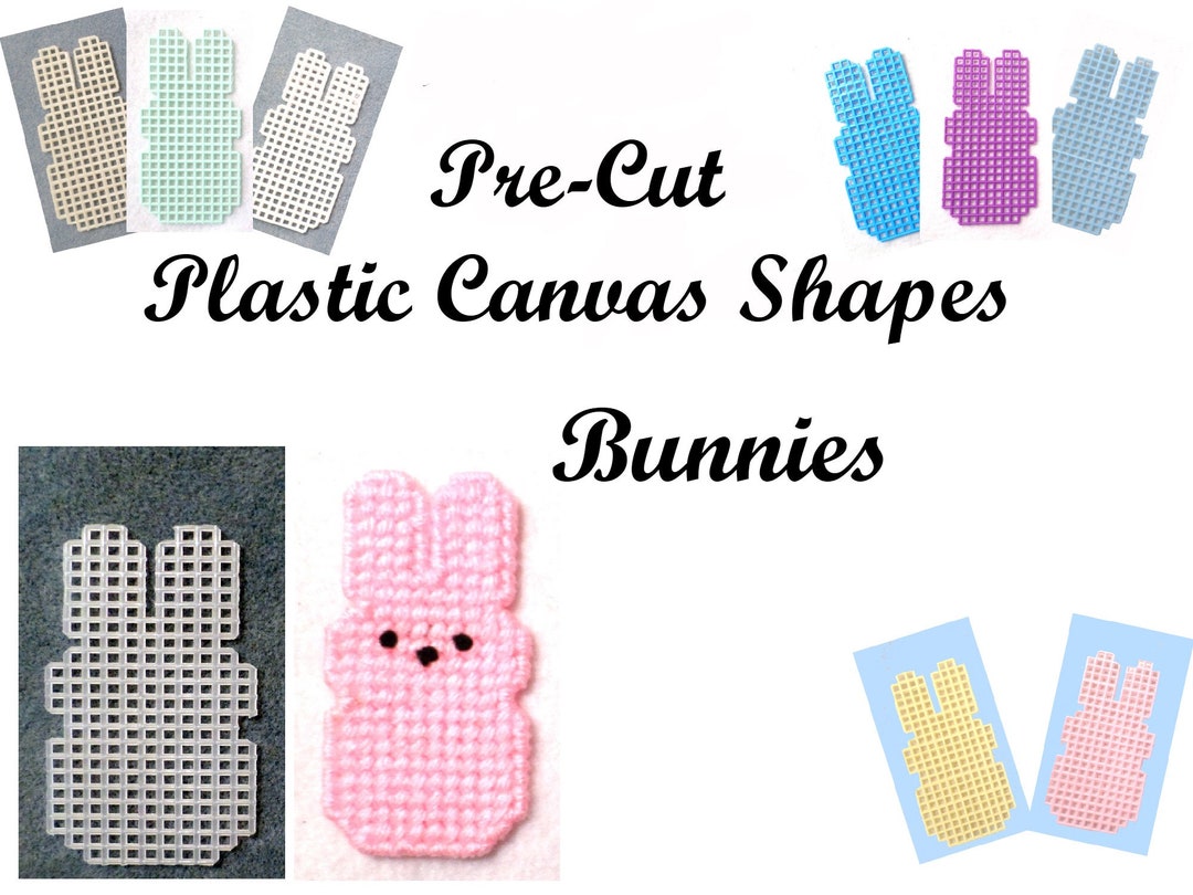 Precut Plastic Canvas Shapes Bunnies Etsy