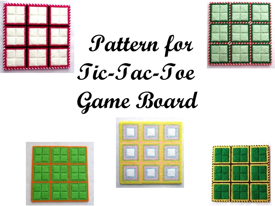 Tic Tac Toe Game Board Pattern - Etsy