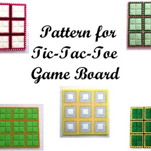 Tic Tac Toe Game Board Pattern