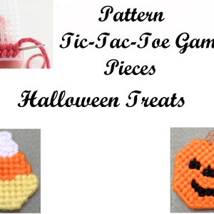 Halloween Treats Game Pieces Stitching Graph Pattern