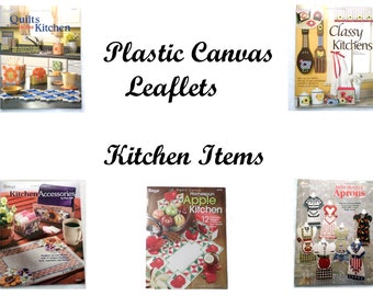 Plastic Canvas Leaflets - Kitchen Items