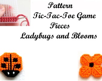 Ladybugs and Blooms Game Pieces Stitching Graph Pattern