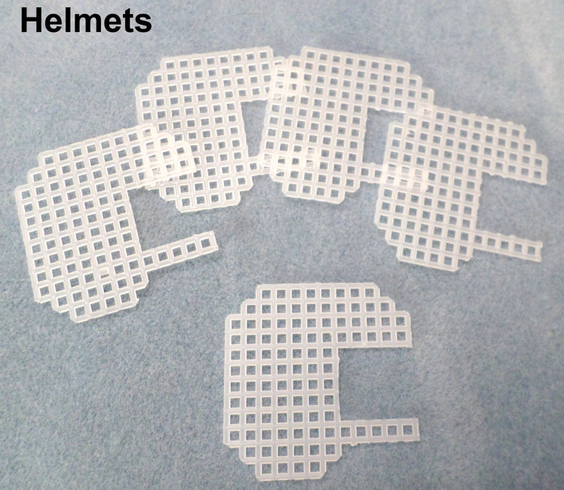 Pre-cut Sports Themed Plastic Canvas Shapes helmet