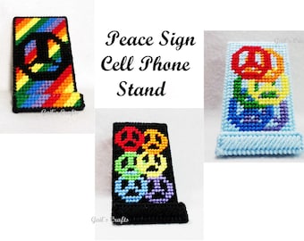 Peace Sign Design Cell Phone Stand