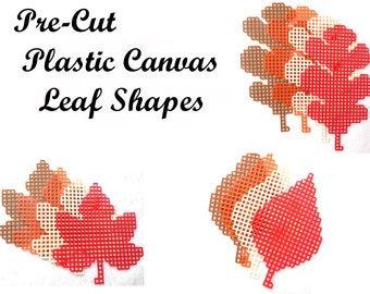 Pre-cut Leaf Plastic Canvas Shapes