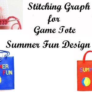 Summer Fun Tote Stitching Graph Pattern