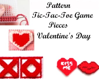 Valentine's Day Game Pieces Stitching Graph Pattern