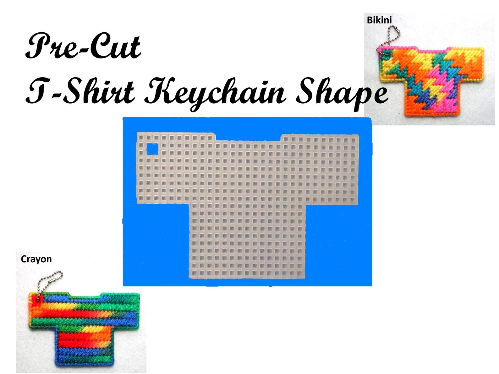 Precut Plastic Canvas Shapes Tshirt Shape Keychain Etsy Ireland