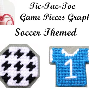 Soccer Game Pieces Stitching Graph Pattern