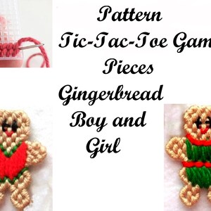 Gingerbread Boy and Girl Game Pieces Pattern
